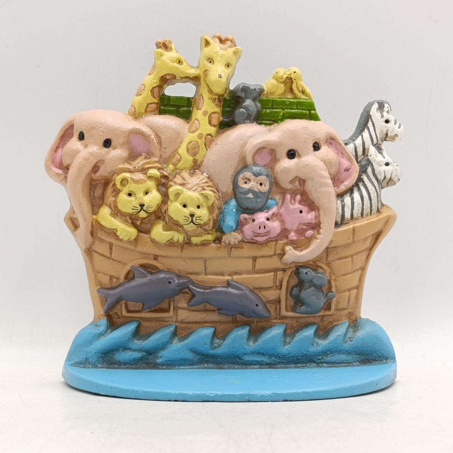 Vintage Cast Iron Animal on Noah's Ark door stopper