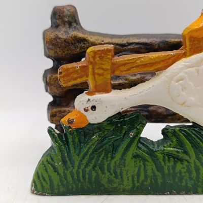 Vintage Cast Iron Duck theme napkin holder