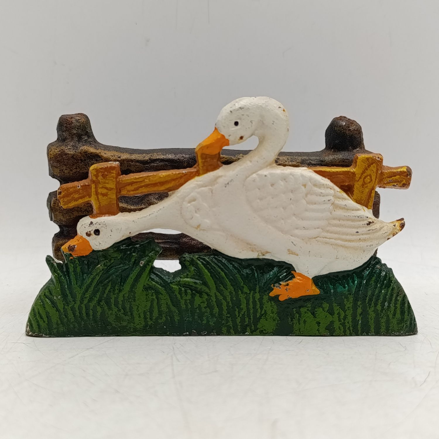 Vintage Cast Iron Duck theme napkin holder