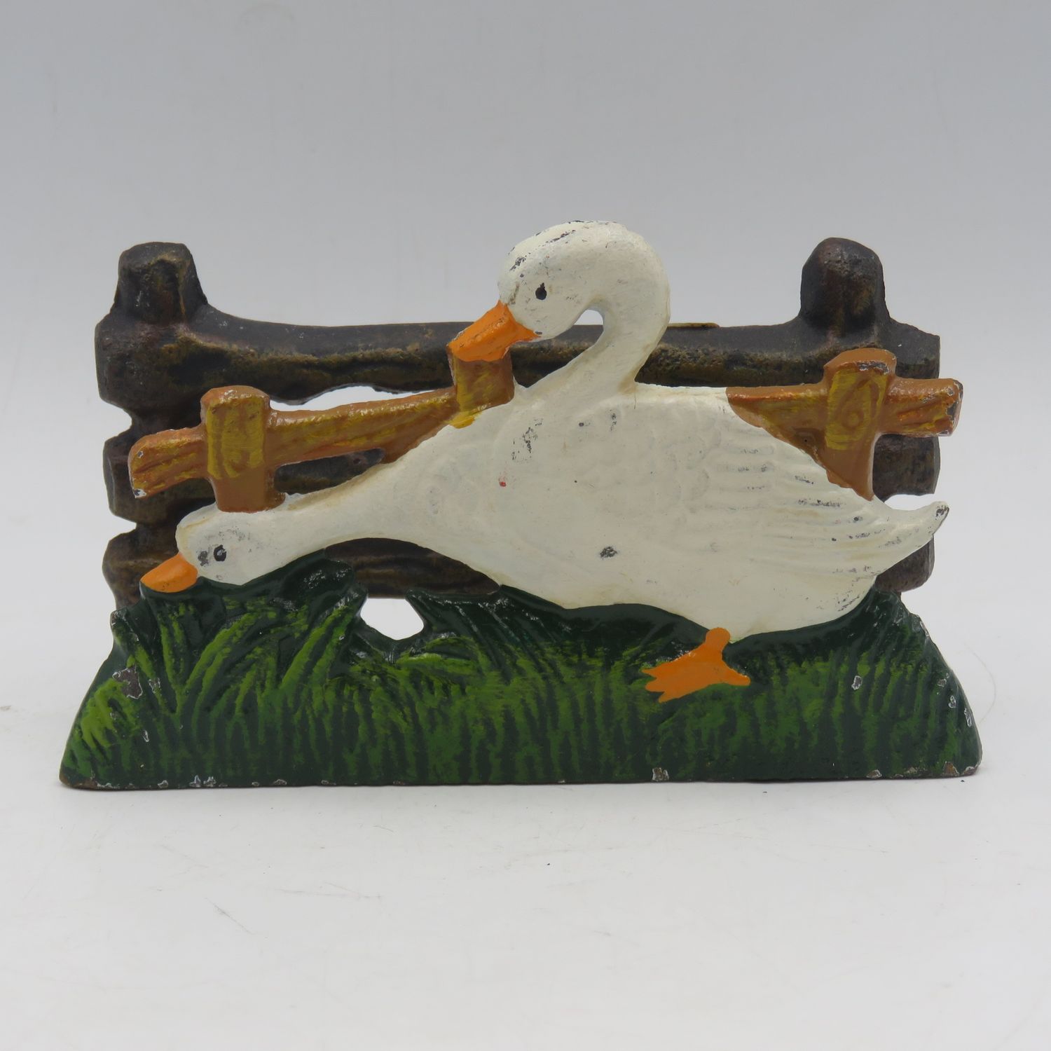 Vintage Cast Iron Duck theme napkin holder