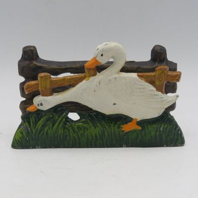 Vintage Cast Iron Duck theme napkin holder