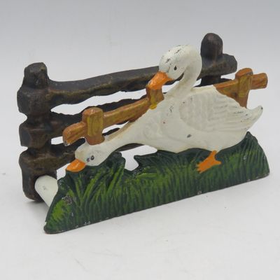 Vintage Cast Iron Duck theme napkin holder