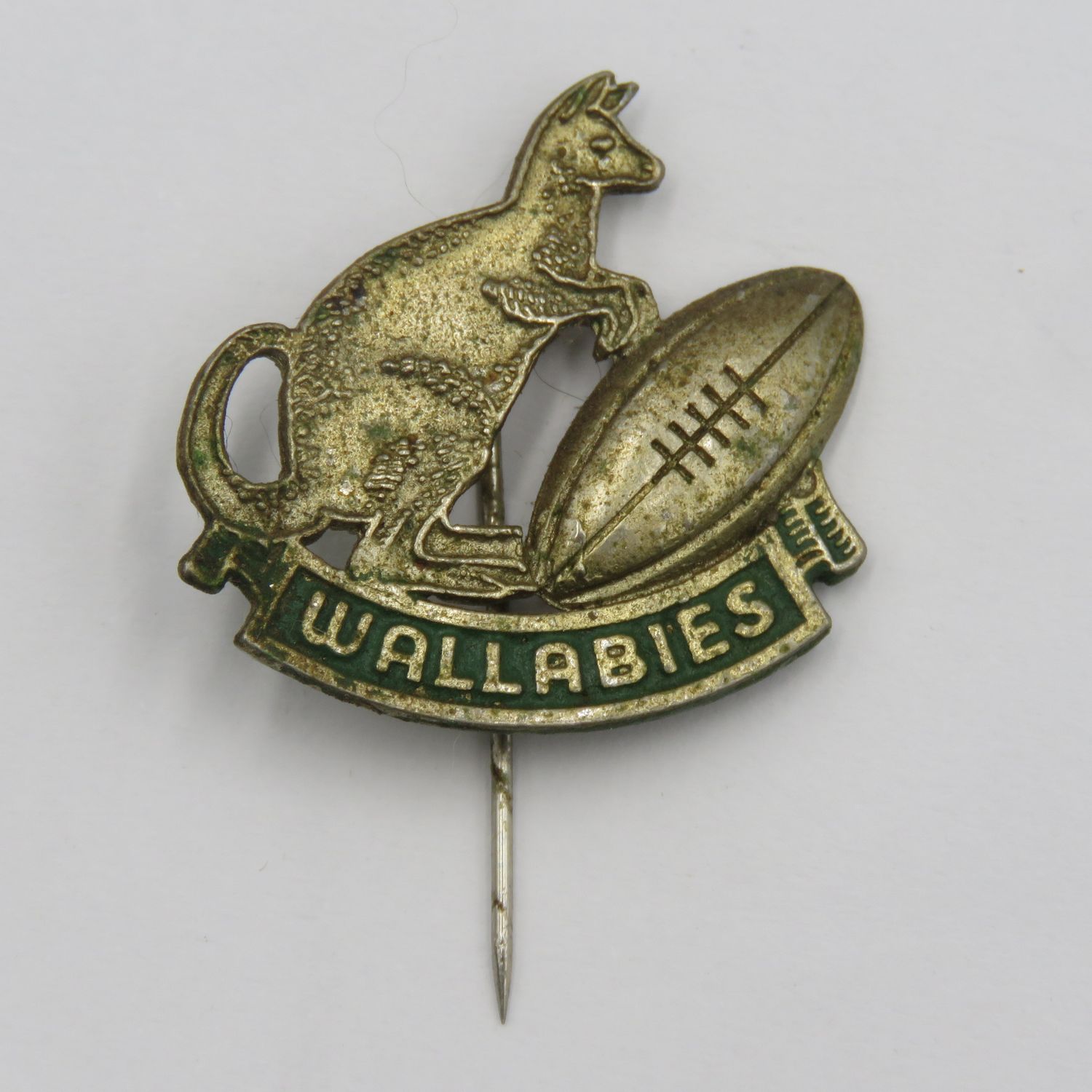 Vintage Australia Wallabies Rugby stick pin