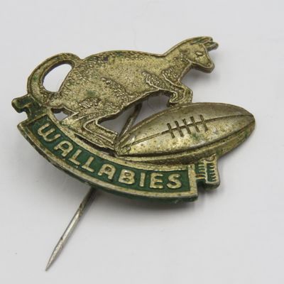 Vintage Australia Wallabies Rugby stick pin