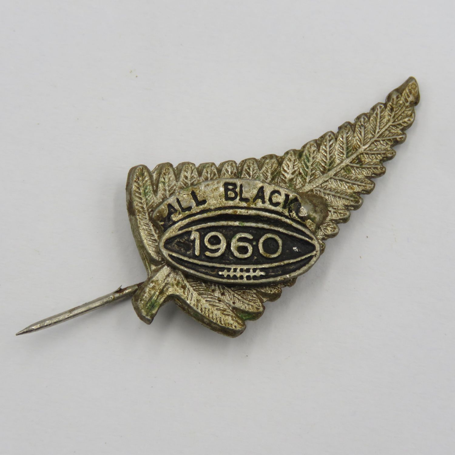 Vintage 1960 New Zealand All Blacks Rugby stick pin