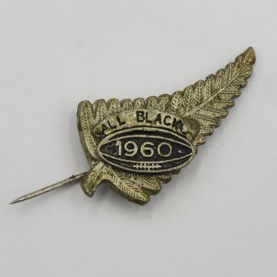 Vintage 1960 New Zealand All Blacks Rugby stick pin