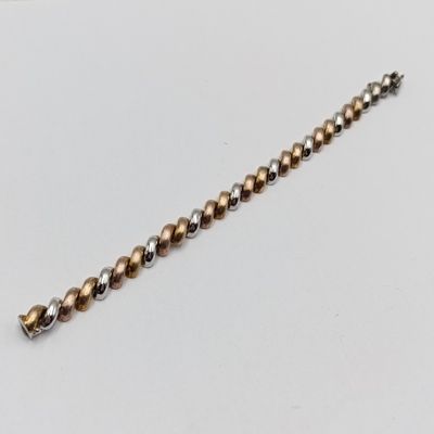 Goldplated Sterling silver Italian bracelet - weighs 18 grams