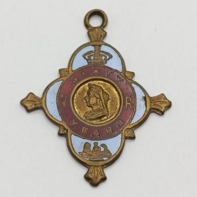 1837-1897 Queen Victoria longest reign commemorative medallion