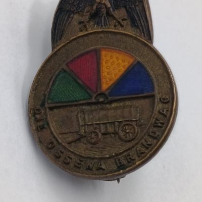 Vintage Ossewa-Brandwag lapel pin badge