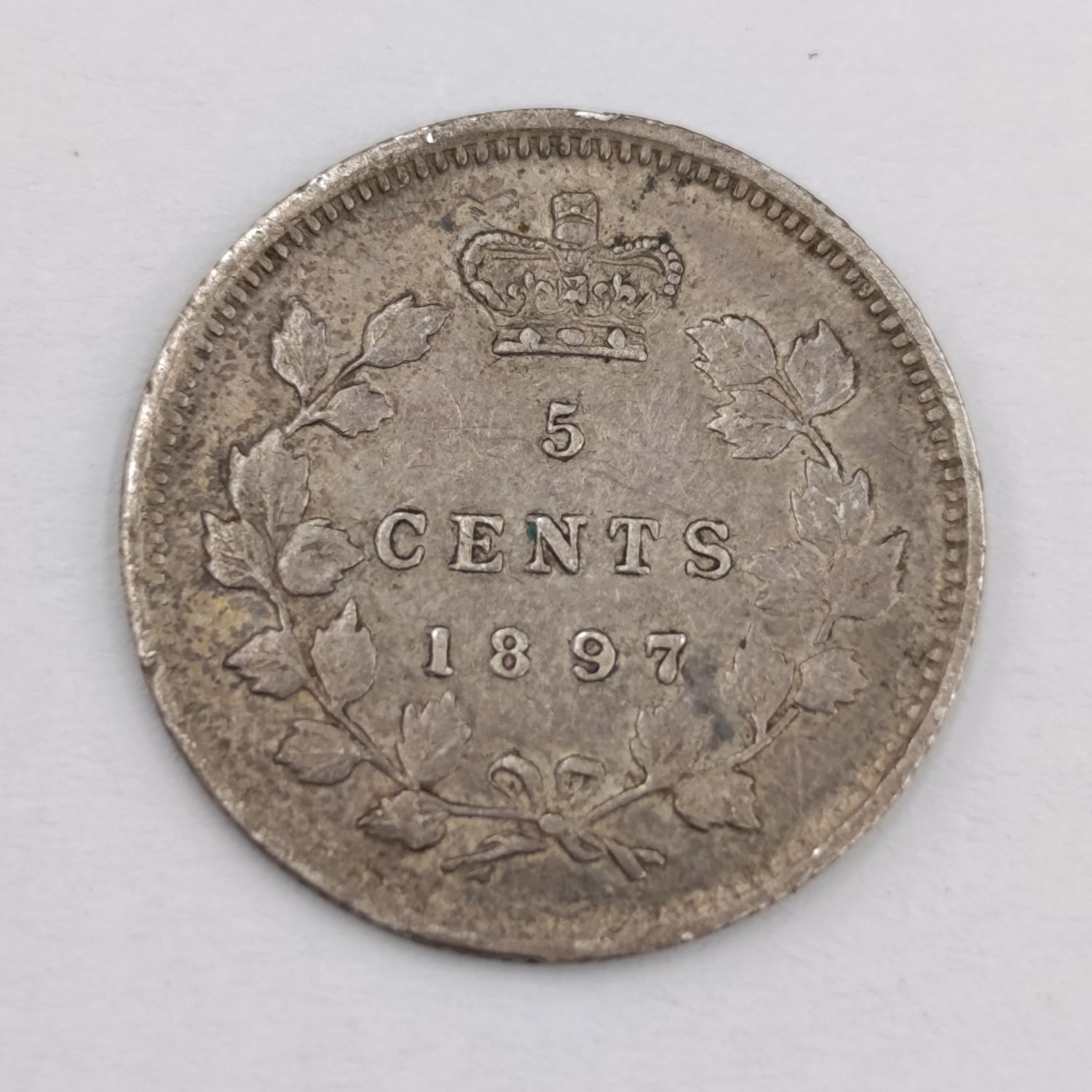 1897 Canada 5 cents XF+