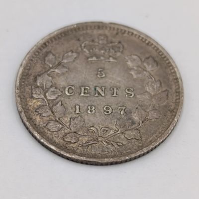 1897 Canada 5 cents XF+