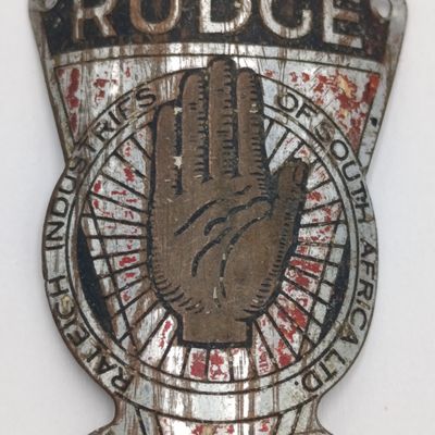 Vintage Raleigh Rudge bicycle badge - Vereeniging South Africa