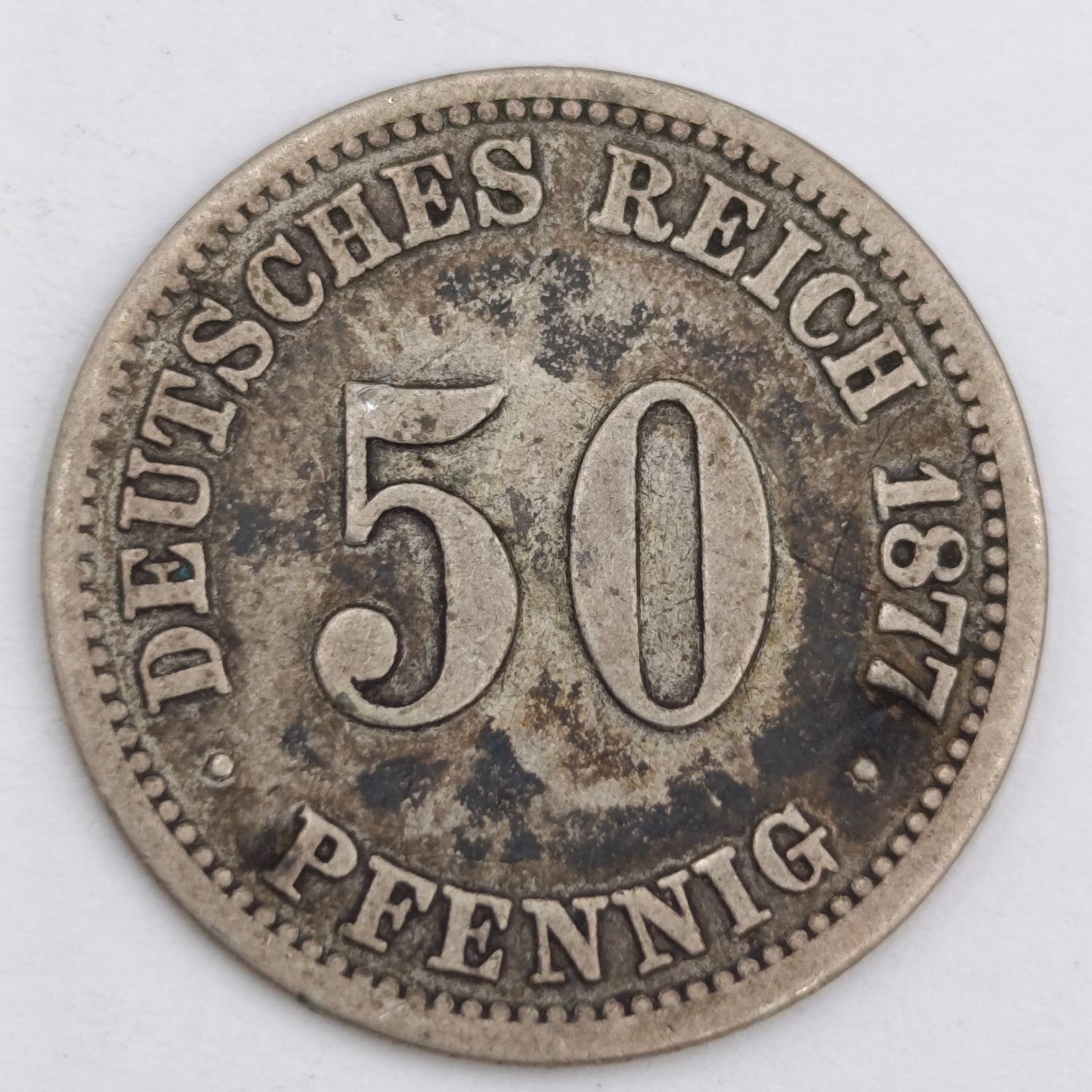 1877C Germany Fifty Pfennig