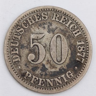 1877C Germany Fifty Pfennig