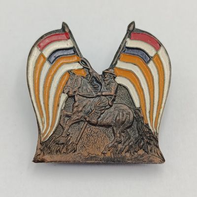 Vintage Orange Free State commemorative button badge