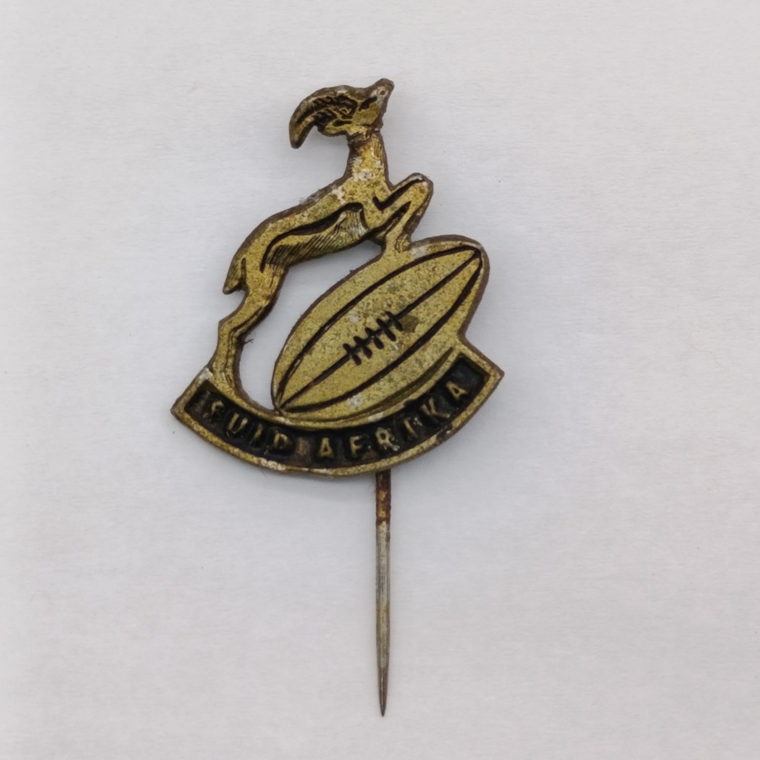 Vintage South African Springboks rugby stick pin