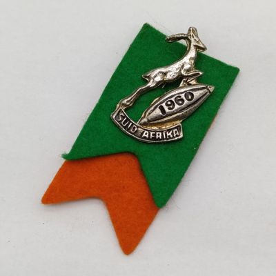 Vintage 1960 SA Rugby Springboks stick pin