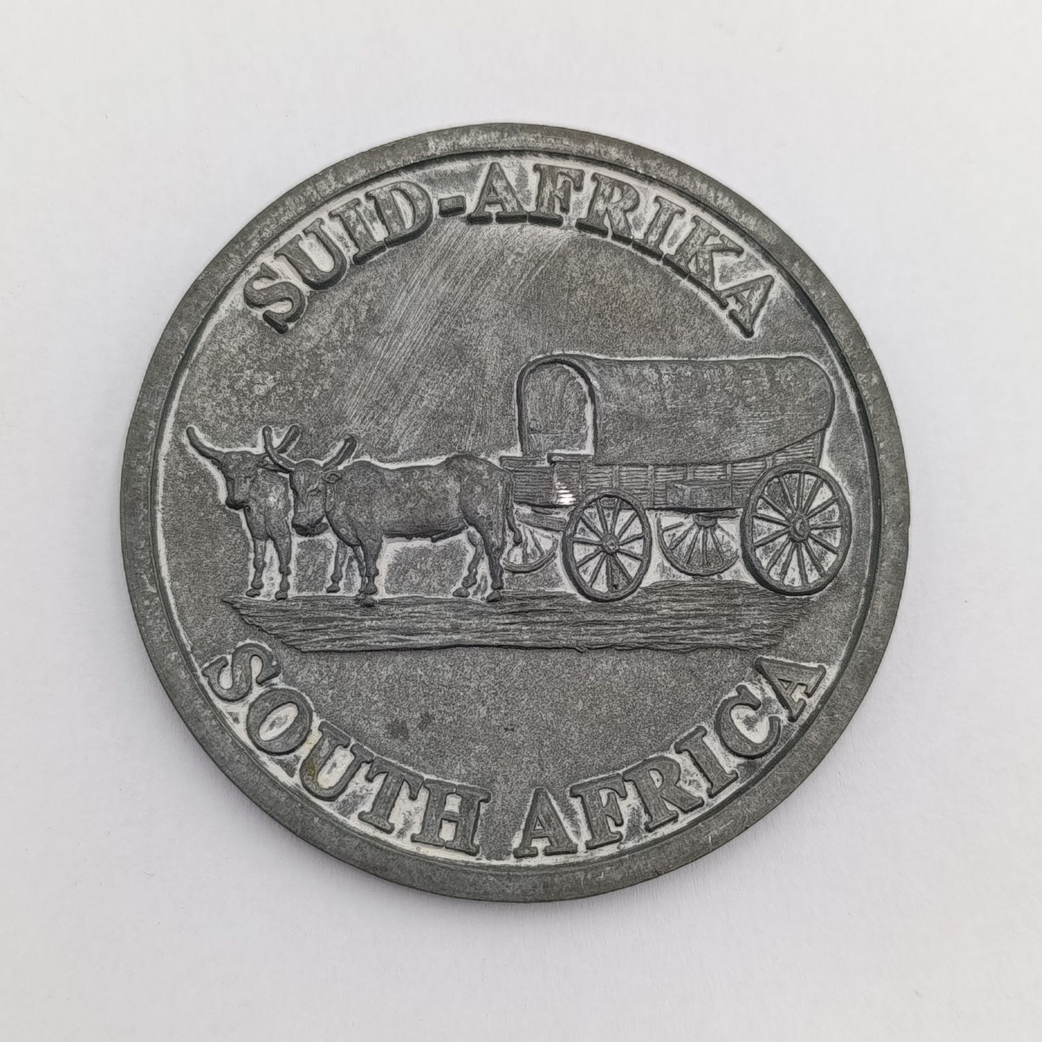 Large Voortrekker monument Pretoria medallion - diameter 74mm
