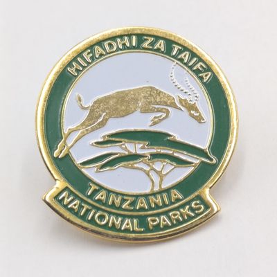 Tanzania National Park lapel pin badge