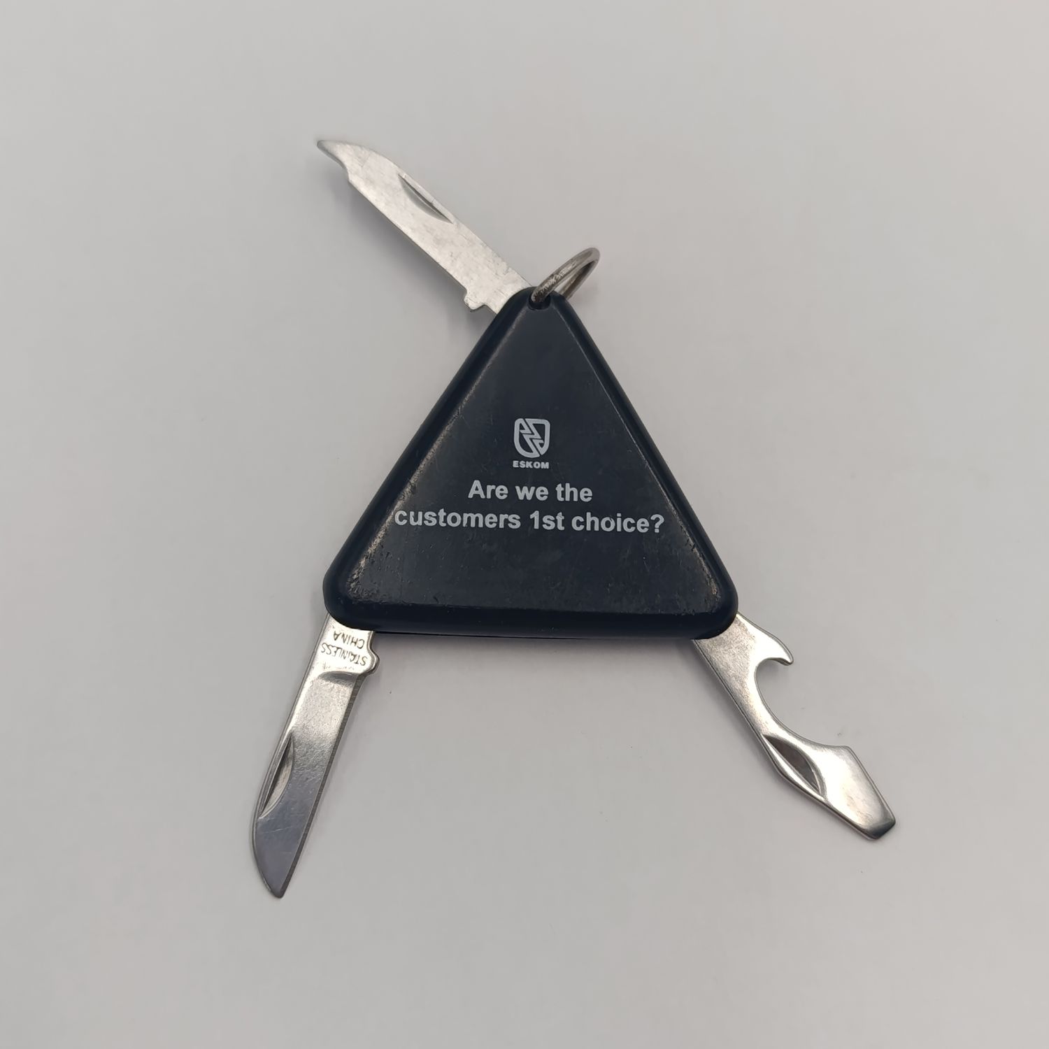 Eskom triangle knife / nailfile and opener set