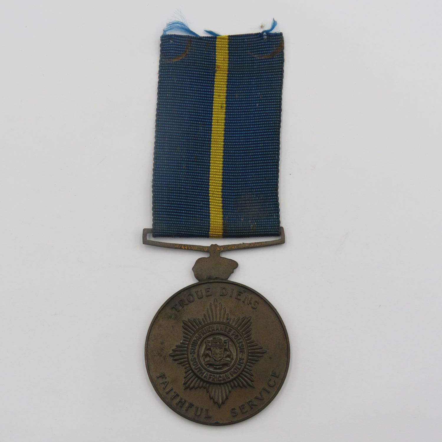 SA Police Faithful service medal issued to W2166641 KP Smits