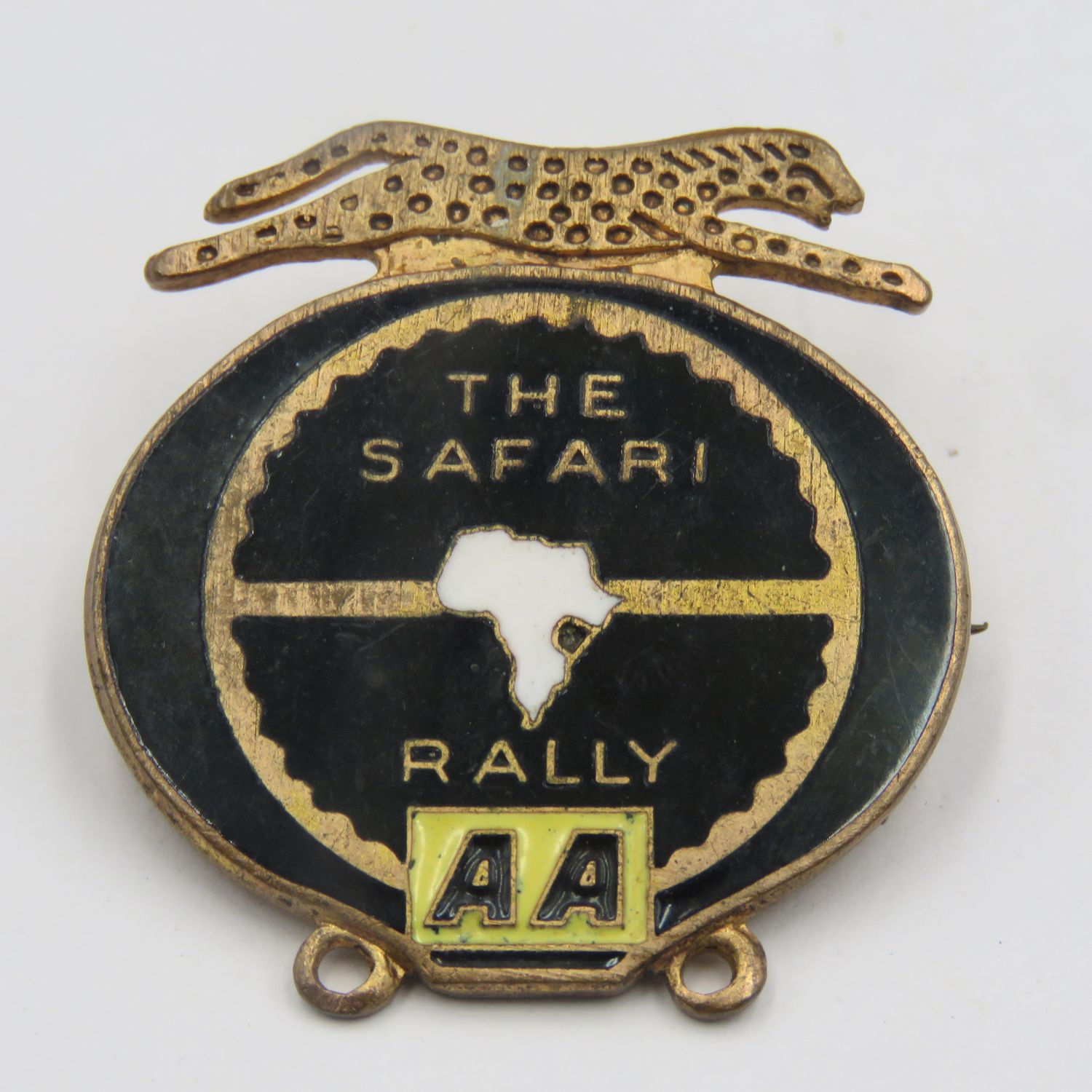 The AA Automobile Association Safari Rally pin badge