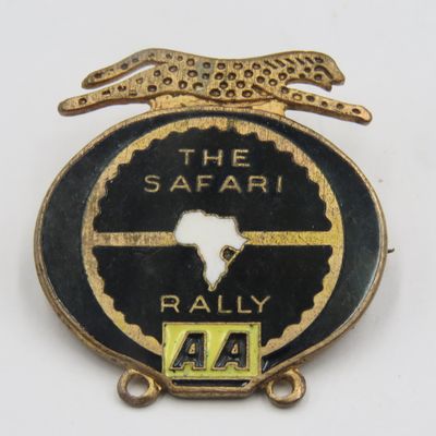 The AA Automobile Association Safari Rally pin badge