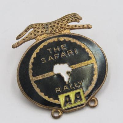 The AA Automobile Association Safari Rally pin badge