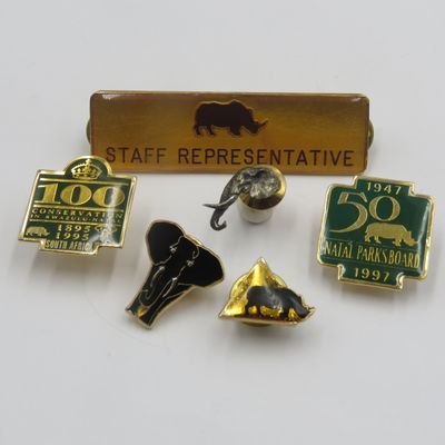 Collection of Natal Parks Board and conservation lapel pin badges