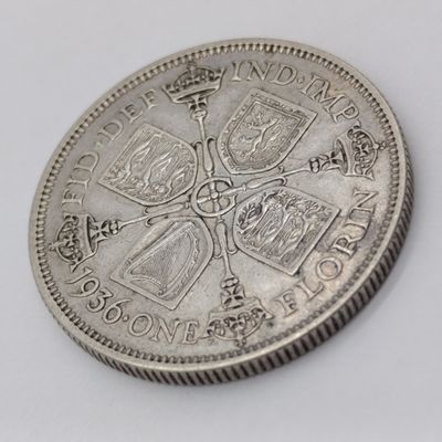 1936 Great Britain florin XF+