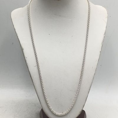 Sterling silver vintage necklace - weighs 8 grams - length 53cm