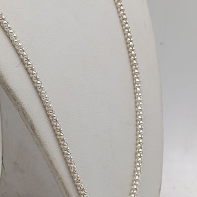 Sterling silver vintage necklace - weighs 8 grams - length 53cm