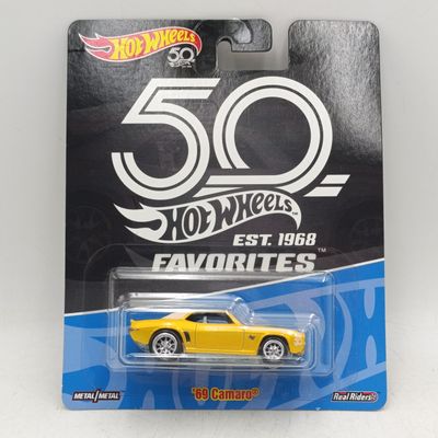 Hot Wheels 50 Favorites 1969 Camaro - Real Riders - Sealed