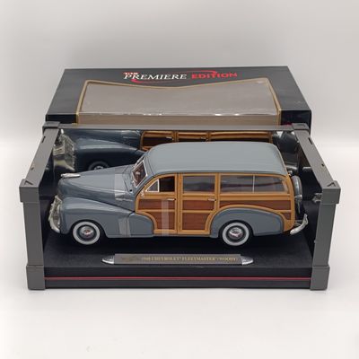 Maisto 1948 Chevy Fleetmaster Woody die-cast model car in box - scale 1/18