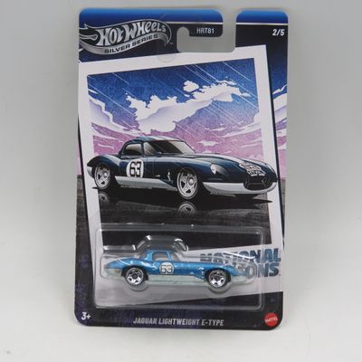 Hot Wheels Silver Series Jaguar Lightweight E-Type die-cast car - sealed
