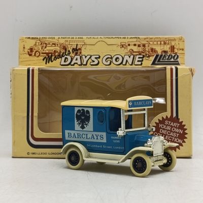Lledo 1928 Ford Model T Barclays Bank delivery van mode car in box