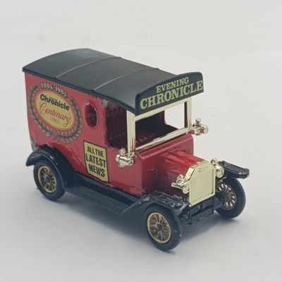 Lledo 1928 Ford Model T model car with Chronicle Centenary advertising in box