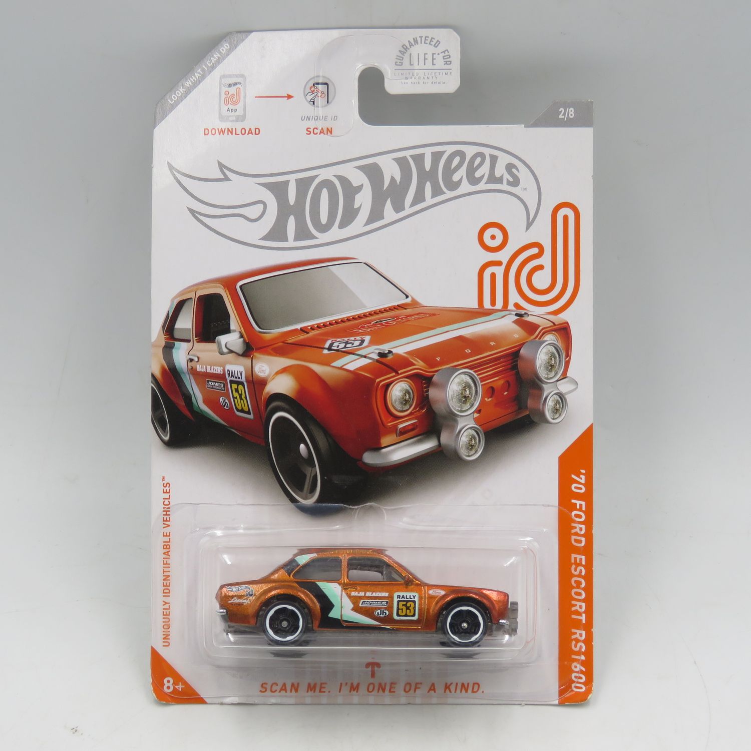 Hot Wheels ID 1970 Ford Escort RS1600 die-cast car - sealed