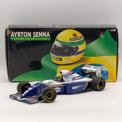 MiniChamps Ayrton Senna Car Collection 1994 Williams Renault FW16 F1 die-cast model car - scale 1/18