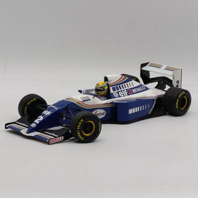 MiniChamps Ayrton Senna Car Collection 1994 Williams Renault FW16 F1 die-cast model car - scale 1/18