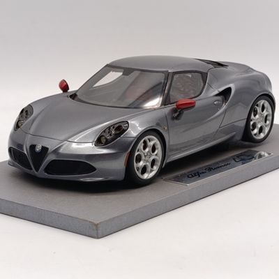 BBR Blue Moon Collection Alfa Romeo 4C die-cast model car - Limited edition 04/30 - Scale 1/18 in box - Steering wheel broken, some minor cosmetic damage