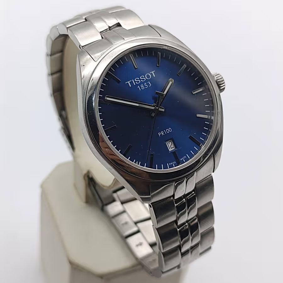 Tissot PR100 Blue T101410A Mens quartz watch - working