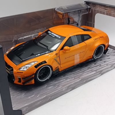 Solido Nissan GT-R35 with Liberty walk body kit model car - scale 1/18