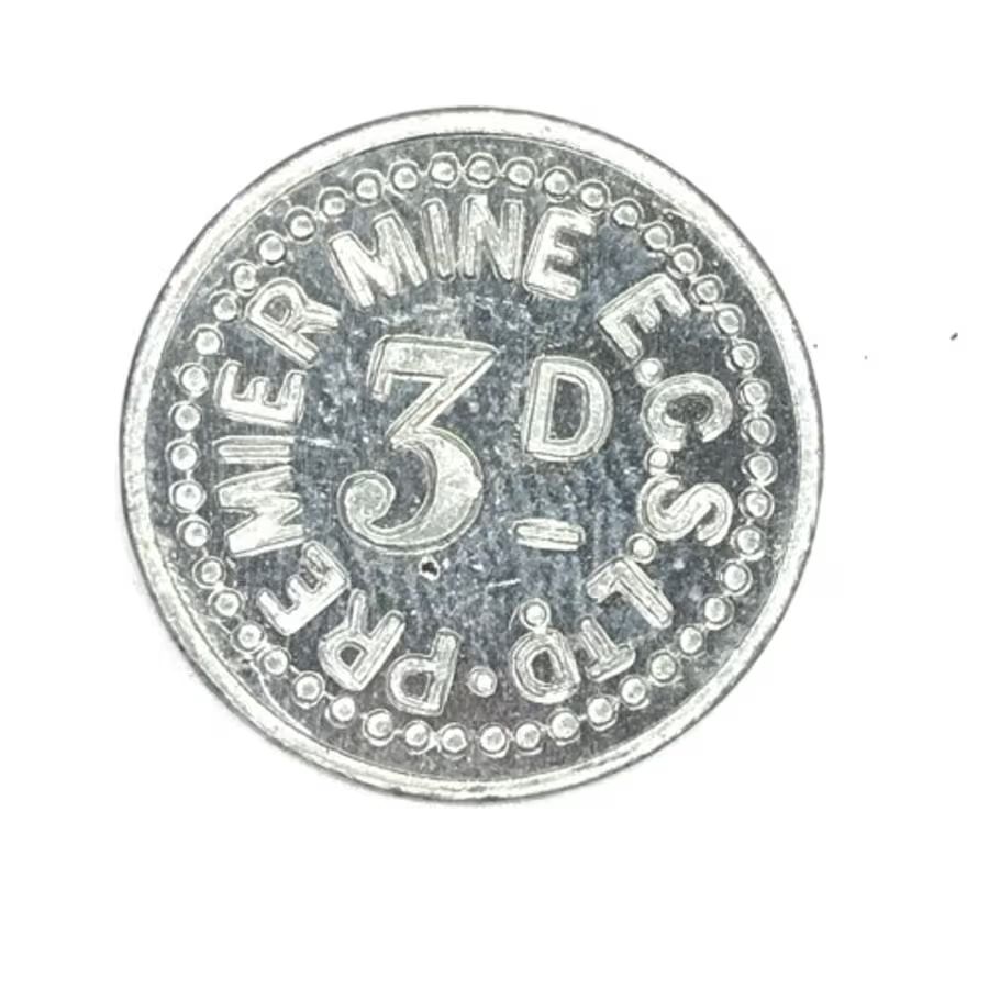Premier Mine Co. 3d tickey token