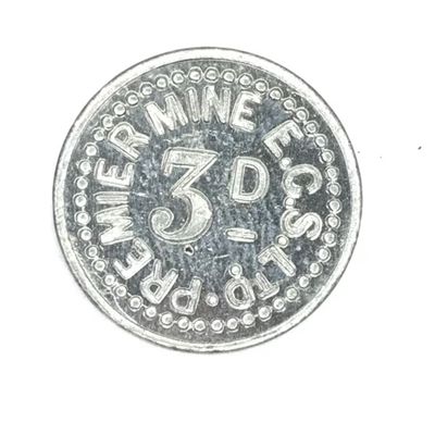 Premier Mine Co. 3d tickey token