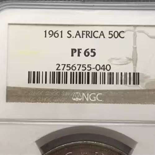 1961 RSA proof 65 silver 50c - NGC graded1961 RSA proof 65 silver 50c - NGC graded1961 RSA proof 65 silver 50c - NGC graded1961 RSA proof 65 silver 50c - NGC graded 1961 RSA proof 65 silver 50c - NGC