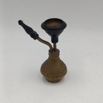 Vintage Small Indian brass Hookah smoking pipe