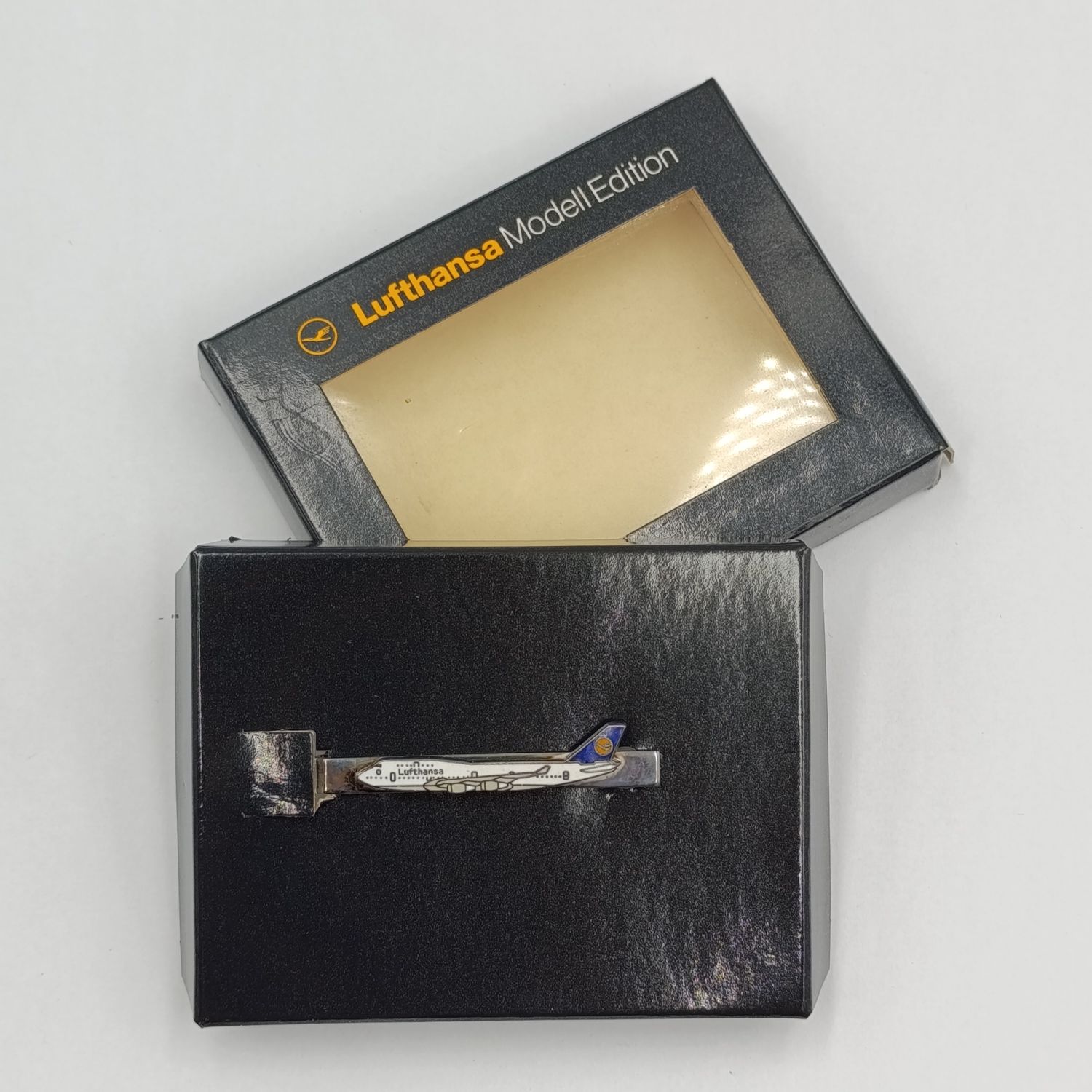 Vintage Lufthansa airplane tie clip