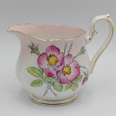 Royal Albert Wild Rose porcelain milk jug