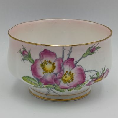Royal Albert Wild Rose porcelain sugar bowl